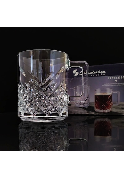 Paşabahçe 2'li Timeless 55462 Kulplu Çay Ve Nescafe Fincanı Kupası