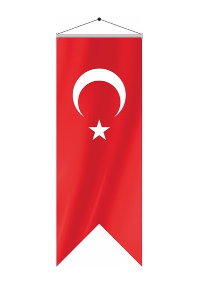 70x200 Saten Türk Kırlangıç Bayrak