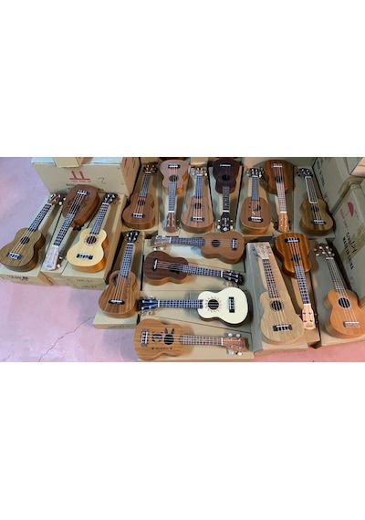Karma Markalardan Üst Soprano Masif Maun Ağacı Ukulele