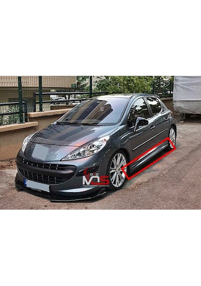 Peugeot 207 Uyumlu R Marşpiyel Sağ Sol Takım Fiberglass Boyasız
