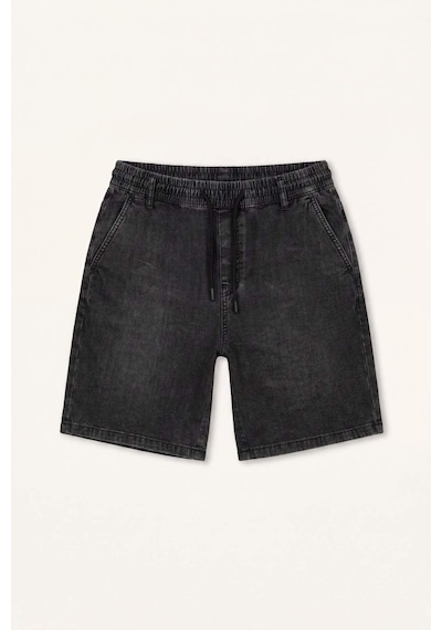 Defacto Relax Fıt Esnek Belli Jean Bermuda Şort H8889ax26smnm40 Siyah-nm40