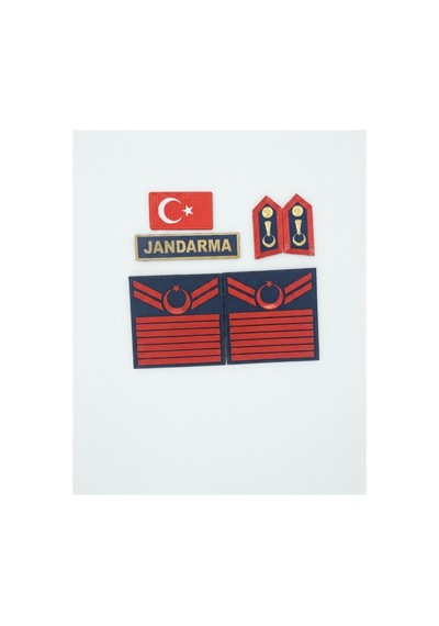Asayiş 7 Kademe Bayrak Spolet Jandarma Yazı 4 Lü Set