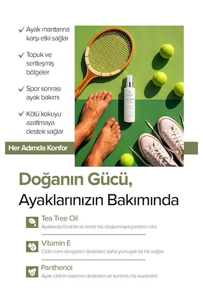 Ferahlık & Koku Kontrolü Ayak Bakım Spreyi 100 Ml