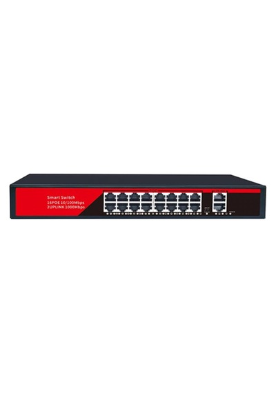 Ezcool Ez-16psf 16 Port 16xfe2xge Gigabit Poe Switch 240w