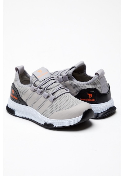 Tonny Black Rahat Kalıp Şeritli Bağcıklı Çocuk Unisex Füme Spor Ayakkabı Tbqnt-3 Füme