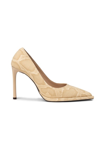 Deery Kadın Bej Piton Desenli Stiletto Topuklu Ayakkabı - K1251zbejc01 Bej