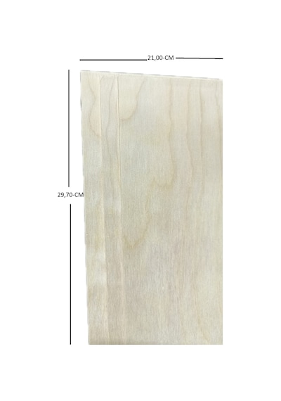 Kavak Kontrplak 4 Mm Kalınlık 21,00x29,70 2li Paket 21 X 30