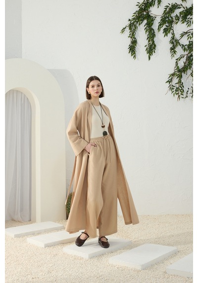 Aker Camel Beli Lastikli Pijama Altı Camel Camel