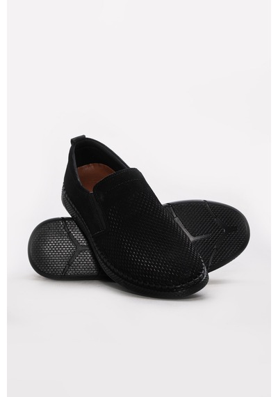 Fast Step Hakiki Deri Erkek Casual Ayakkabı 781ma1822 Siyah