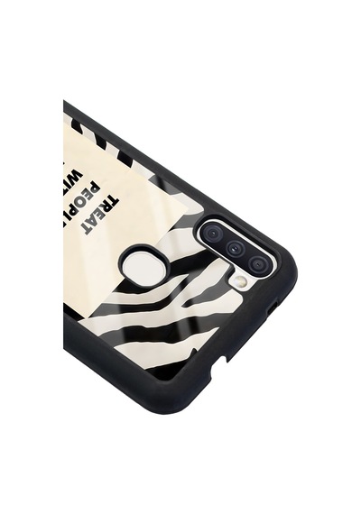 Samsung Uyumlu M11 Zebra Motto Tasarımlı Glossy Telefon Kılıfı Çok Renkli