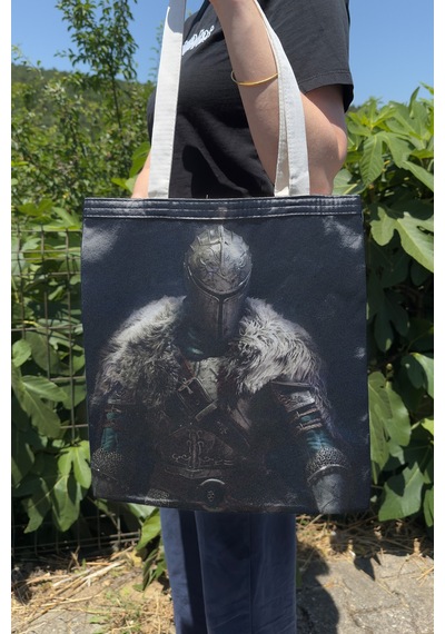 Zipzap Dark Souls V2 Çift Taraflı Kanvas Baskı Bez Çanta Bilgisayar Oyun Video Oyunu