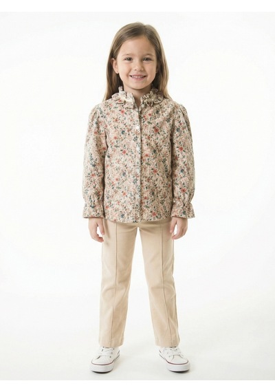 Xo Kids Kız Çocuk 3lu Alt Üst Takım 3-7 Yaş 4778 Haki