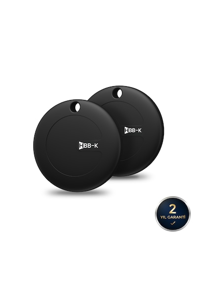 Hbb-k Hi Tag Akıllı Takip Cihazı Sadece Apple Uyumlu Uyumlu Siyah 2'li