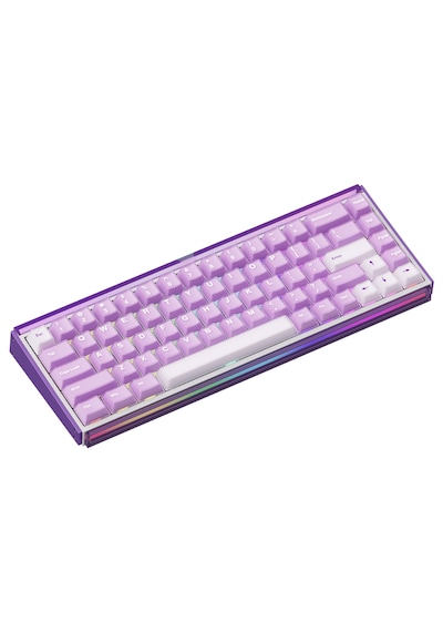 Akko Ray68 He Misty Purple White %65 Astroaim Manyetik Switch 8k Hz Hall Effect Hotswap Argb Kablosuz İngilizce Gaming Klavye