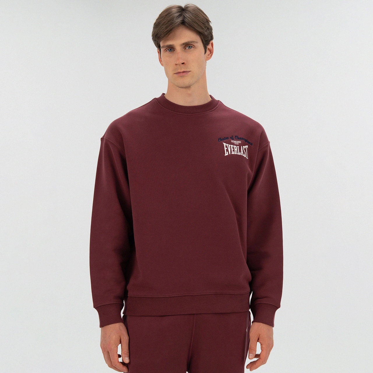 Everlast Heritage Champions Erkek Bordo Sweatshirt Tm0101 Bordo