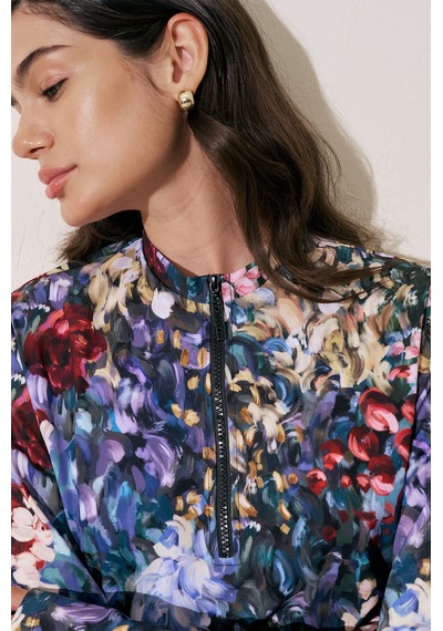 Manuka Desenli Anvelop Tesettür Mayo Color Palette Color Palette