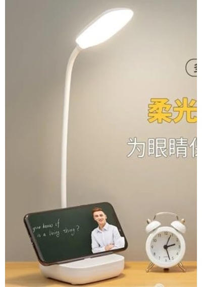 Kablosuz Şarjlı Dokunmatik Üç Renk Led Masa Lambası Ders Çalışma Okuma Işığı Dimmer Ayarlı Wb-01 .