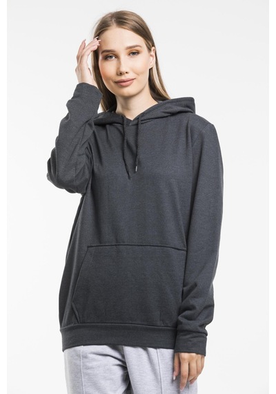 SPR21K55 Kadın Kapş. Kanguru Cepli Sweatshirt