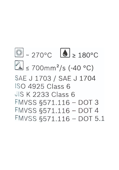 Bosch ENV6 Dot 3, Dot 4, Dot 5.1 Fren Hidroliği 1L (Class 6)