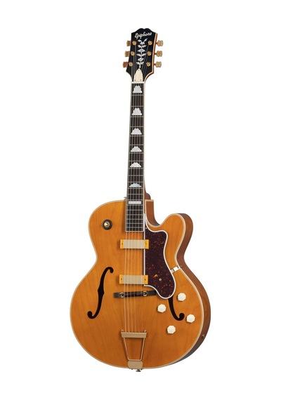 Epiphone 150th Anniversary Zephyr Deluxe Regent Hollow Body Elektro Gitar Aged Antique Natural 104080449916