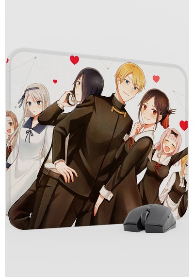 Kaguya Sama Anime V4 - 48x40 Xl Gaming Kauçuk Kaymaz Taban Mouse Pad Fare Altlığı