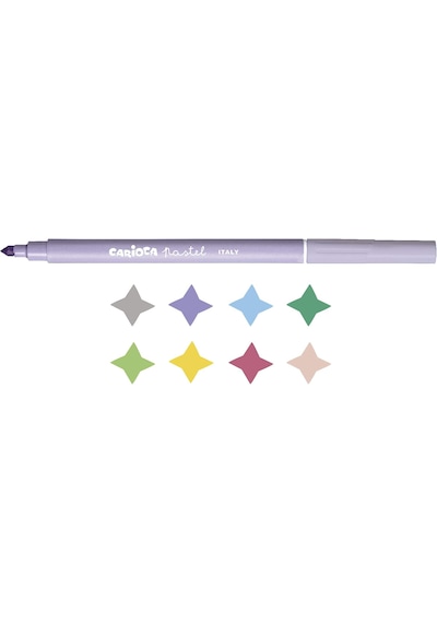 Carioca Pastel Süper Yıkanabilir 8 Li Keçeli Boya Kalemi 43032