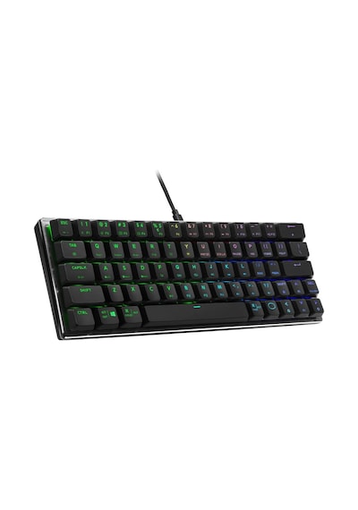Sk620%60 Uzay Grisi Mekanik Düşük Profilli Oyun Klavyesi, Mavi Anahtarları Tıklayın, Özelleştirilebilir Rgb, Ergonomik Tasarım, Usb-c Bağlantısı, Mac/windows, Qwerty Sk-620-gktl1-us