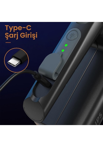 Philips Sfl3101 800 Lümen Ip54 Su Geçirmez 3000mah Şarj Edilebilir Led El Feneri Siyah - Gri