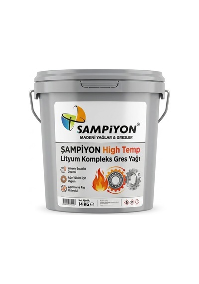 Şampiyon High Temp Lityum Kompleks Gres Yağı 14 KG