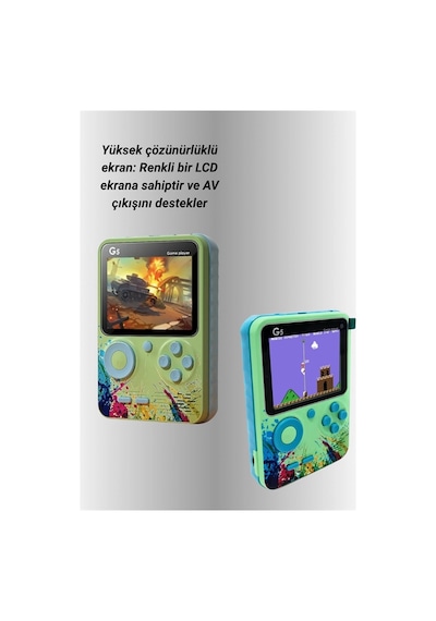 Mey İthalat 500 Oyun Hafızalı G5 Game Box - Renkli Lcd Ekranlı