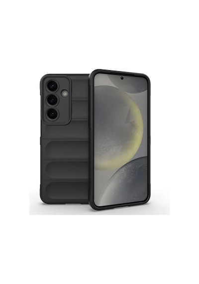 Samsung Galaxy S25 5G Uyumlu Silikon Kılıf - Kamera Korumalı Esnek Airbag Kapak - Siyah