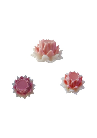 Tahtakale Toptancı Silikon 3d Dekoratif Kalıp Nilüfer Çiçeği Tealight Mumluk Altlığı Mum, Taş Tozu Ve Beton Kalıbı