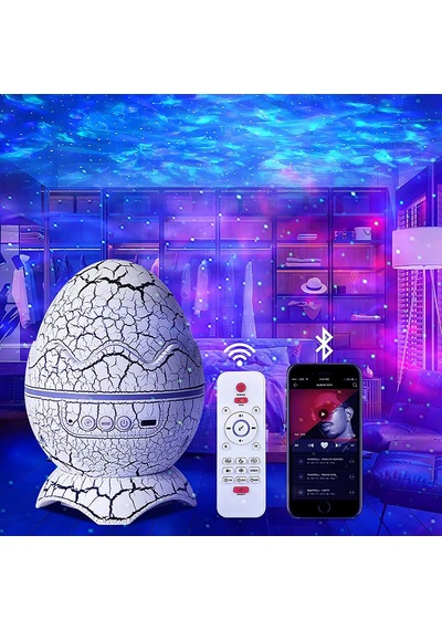 Dekoratif Çatlak Dinozor Yumurtası Ses Hoparlörü Ve Gece Lambası