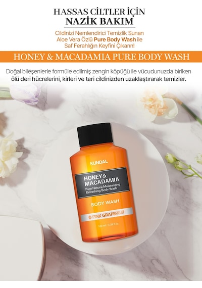 Kundal Honey & Macadamia Pink Grapefruit Pure Body Wash 100 ML