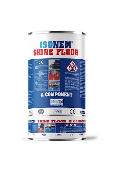 İsonem Shine Floor Solvent Bazlı Fayans Boyası 2.25 Kg Siyah Diğer