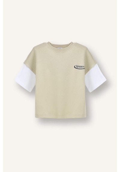 Defacto Oversıze Slogan Baskılı Kısa Kollu Tişört Erkek Bebek G7481a526smkh479 Haki-kh479 Defacto Oversıze Slogan Baskılı Kısa Kollu Tişört Erkek Bebek G7481a526smkh479 Haki-kh479