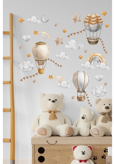 Uçan Balon Temalı Çocuk Odası Sticker Seti