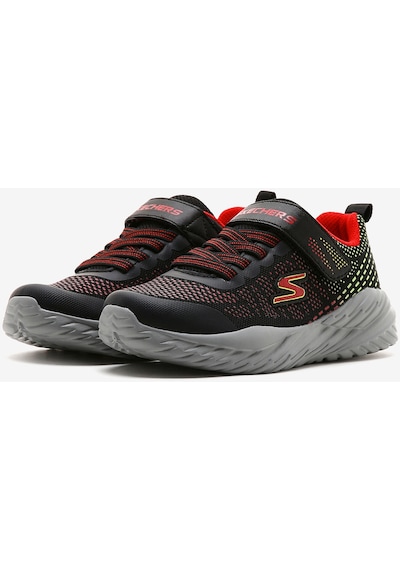 Skechers Nitro Sprint - Karvo Büyük Erkek Çocuk Siyah Spor Ayakkabı 403753L Bkrd Skechers Nitro Sprint - Karvo Büyük Erkek Çocuk Siyah Spor Ayakkabı 403753L Bkrd