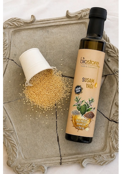 Biostore Soğuk Sıkım Susam Yağı 250 Ml