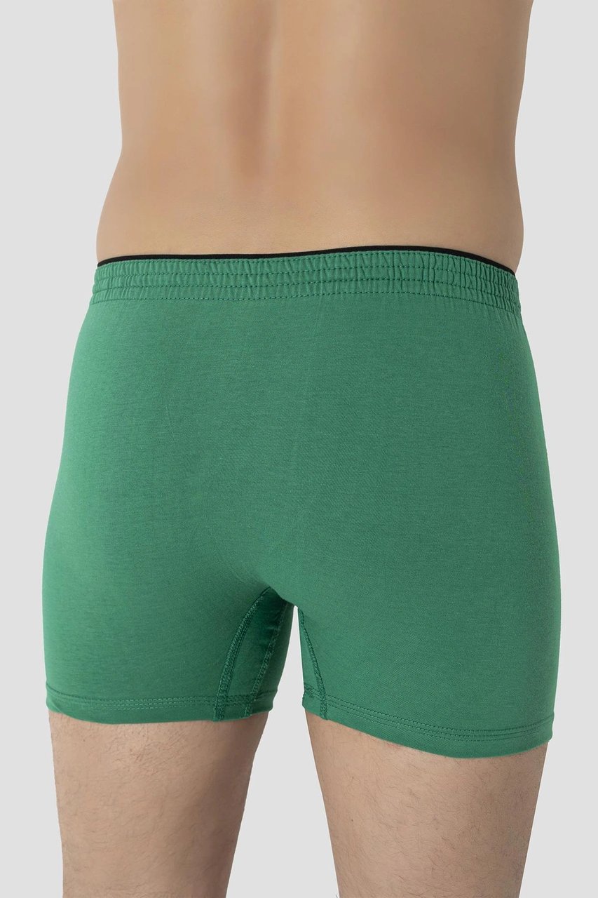 Arma Yıldız 6'lı Paket Yeşil Erkek Penye Havlu Bel Boxer %100 Pamuk Yeşil
