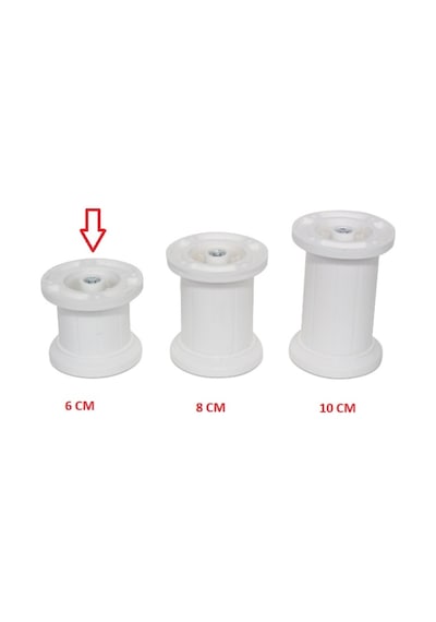 Gülormanürünleri Liz Jumbo Baza Ayağı Beyaz 6Cm