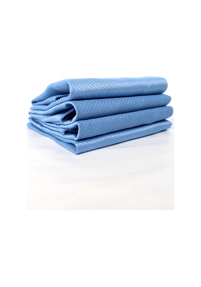 Mikrofiber Cam-ayna Ve Oto Kurulama Bezi Baklava Desen 50x70 Cm Mavi - 923567585 Diğer