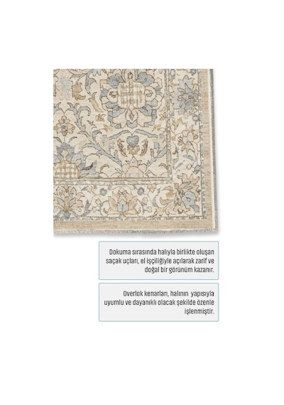 Dekoratif Halı Kaymaz Taban Leke Tutmaz Yıkanabilir Kilim Özel Ölçü Salon Halısı 3038