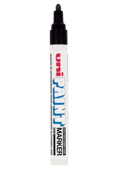 Paint Marker 2.2-2.8mm Yuvarlak Uç Boyama Markörü Siyah