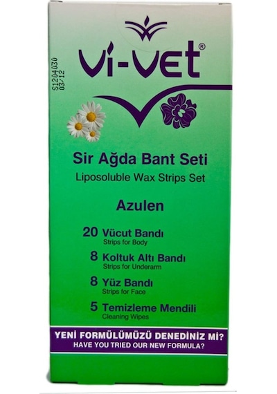 Vi-Vet Azulen Tüm Vücut için Sir Ağda Bandı 41'li