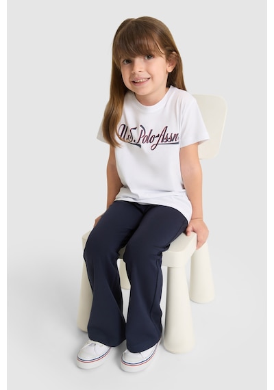 U.S. Polo Assn.  Kız Çocuk Beyaz Tişört 50325697-vr013