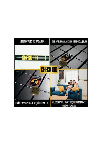 Check100 Özel Seri Kazıkazan 100 Film Posteri Sku: Smgstkd966d91a5f