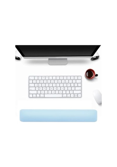 Ayrex Daytona Sb-2 Ergonomik Klavye Mouse Bilek Desteği Ofis Oyun Kullanımına Uyumlu Mavi