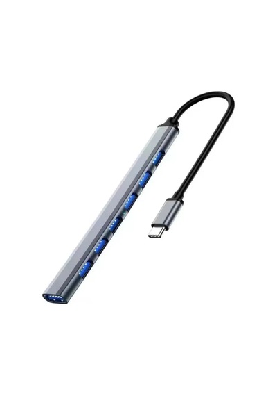 Ers Zr289 Ads 303/c Type-c 7 Port Metal Usb Hub