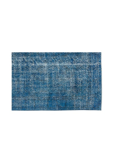 El Dokuması Vintage Yün-pamuk Turkuaz Halı 10681 152 X 257 Cm